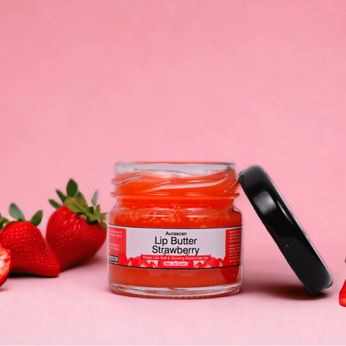 Strawberry Lip Butter For Soft and Naturally Pink Lips - 20 Grams