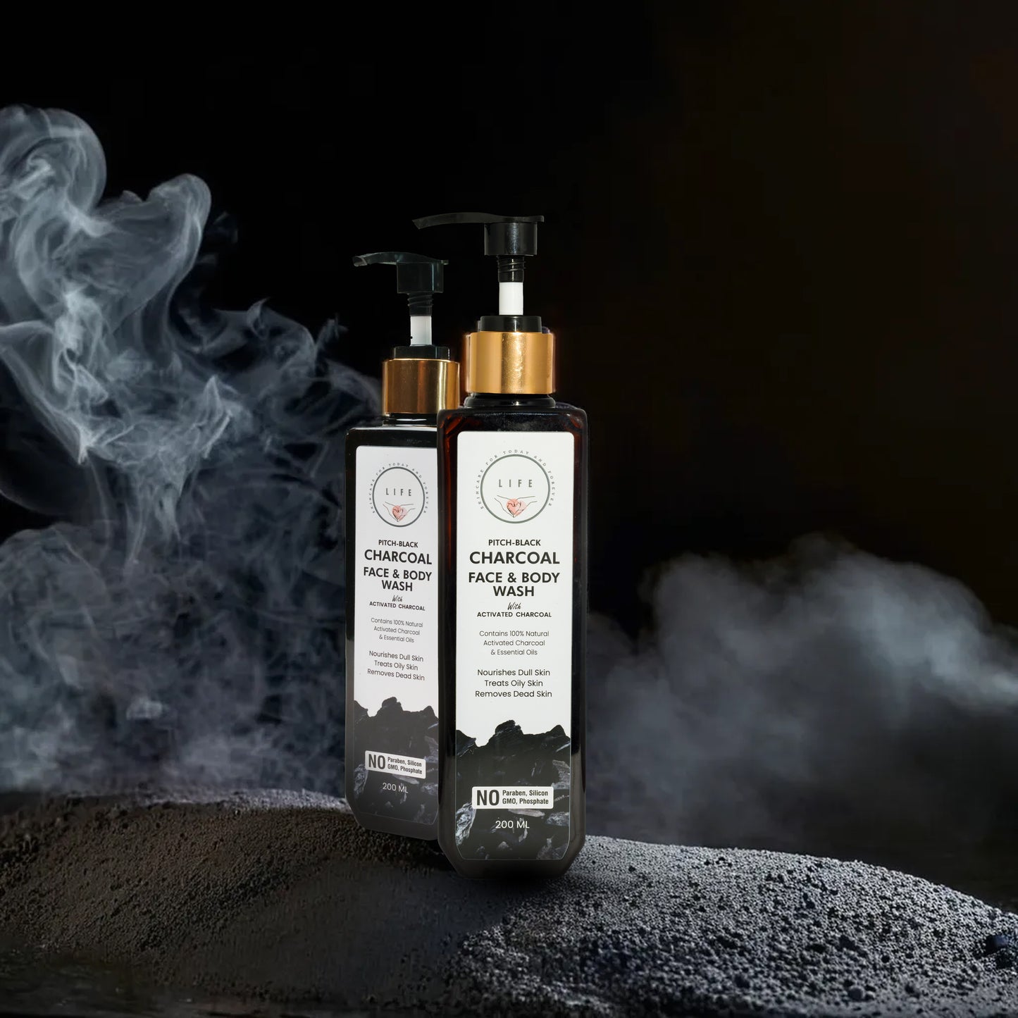 Charcoal Infused Face and Body Wash